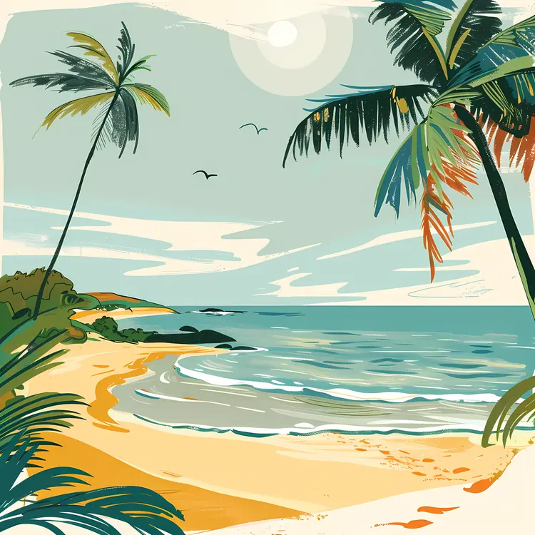 Tropical Beach Scene