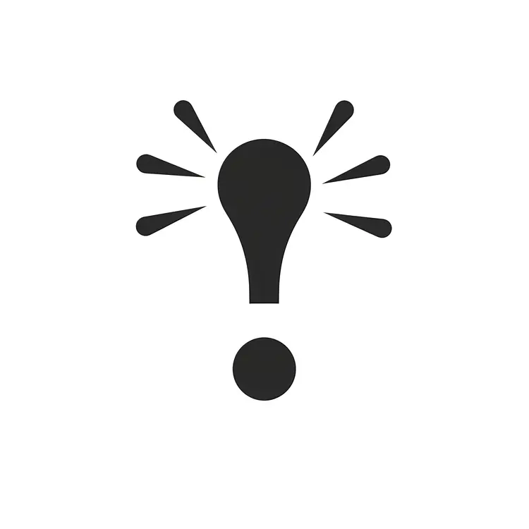 Lightbulb Exclamation Mark
