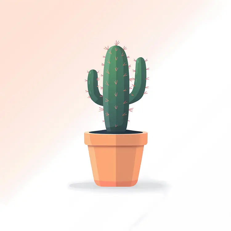 Simple Cactus in a Pot