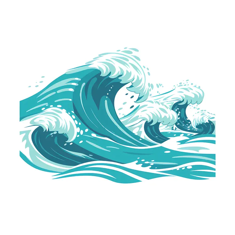Turquoise Ocean Waves