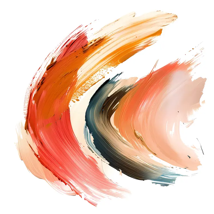 Vibrant Colorful Brush Strokes