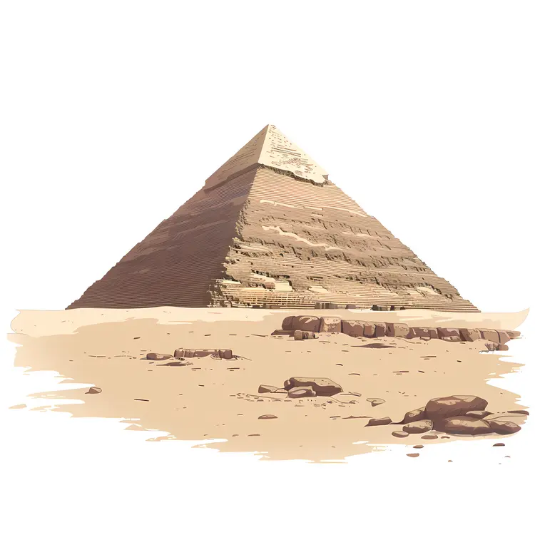 Ancient Pyramid in the Desert