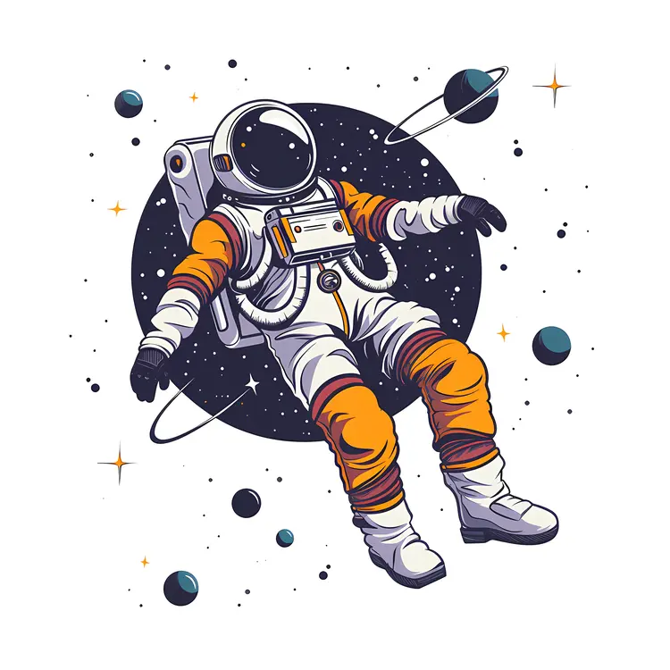 Astronaut Floating in Space