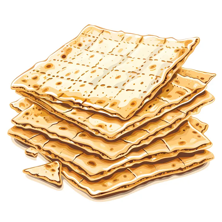 Stack of Crunchy Crackers