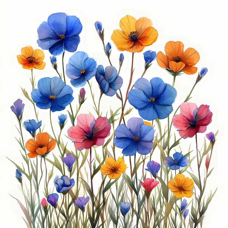 Colorful Flowers in Bloom