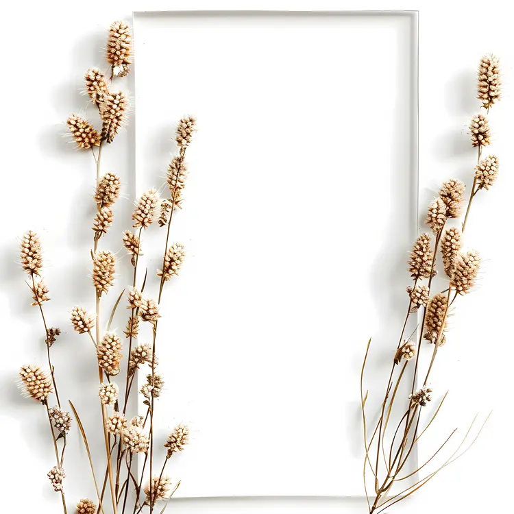 Minimalist Dried Flowers on Stems