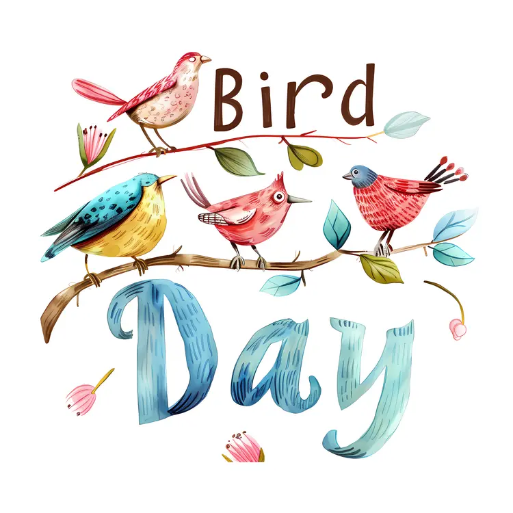 Bird Day Celebration Illustration