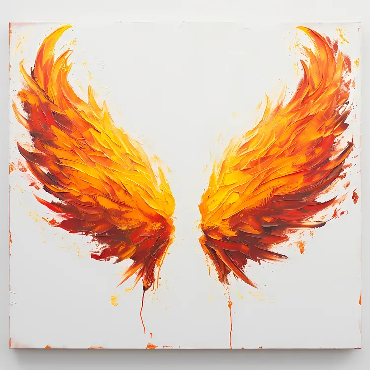 Flaming Wings Illustration