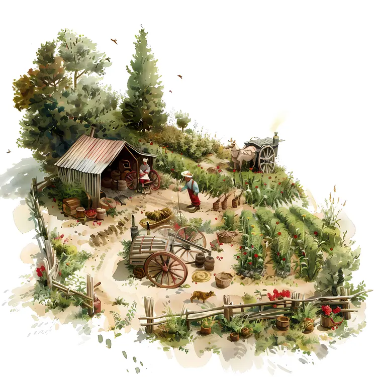 Rustic Farm Scene