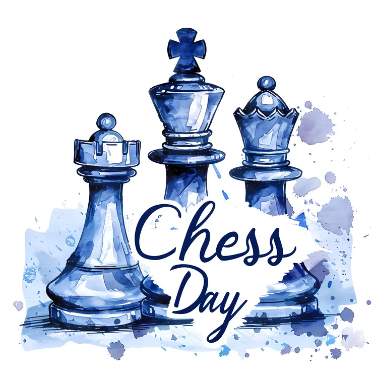 Chess Pieces for Chess Day Celebration