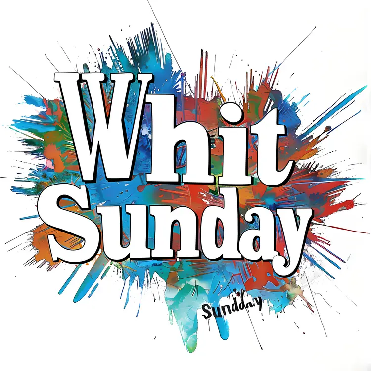 Colorful Whit Sunday Celebration