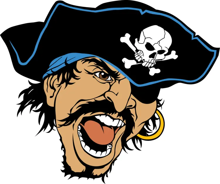 Angry Pirate Face with Hat