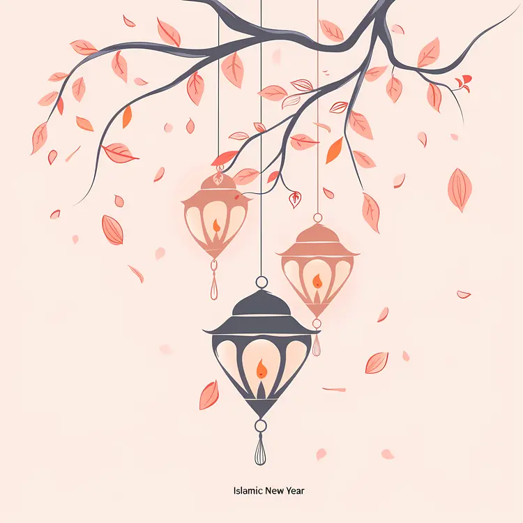 Hanging Lanterns for Islamic New Year