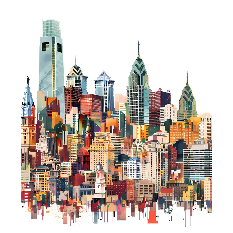 Vibrant Philadelphia Skyline