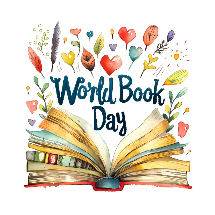 World Book Day with Colorful Book