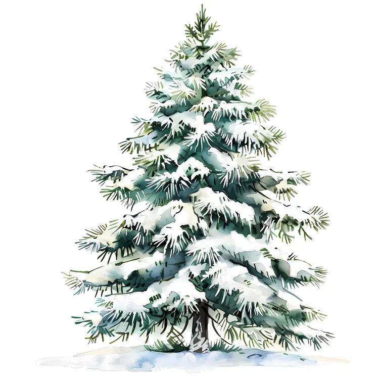 Snow-Covered Tree