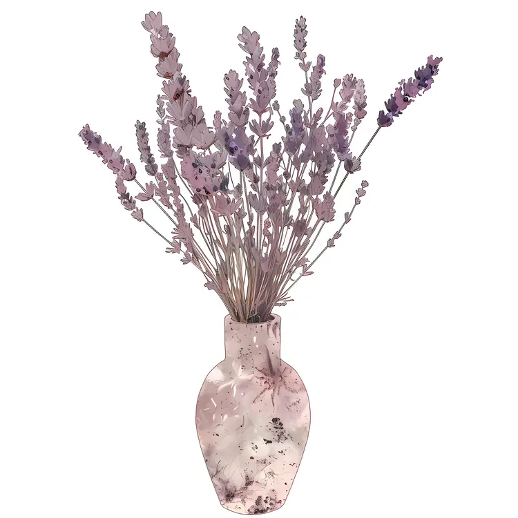 Purple Lavender in Vase