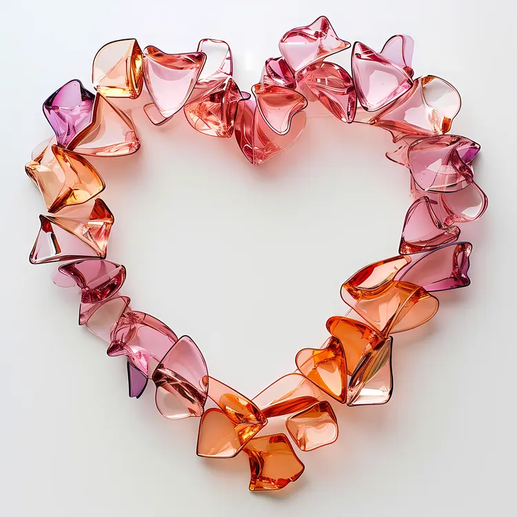 Glass Heart Decoration