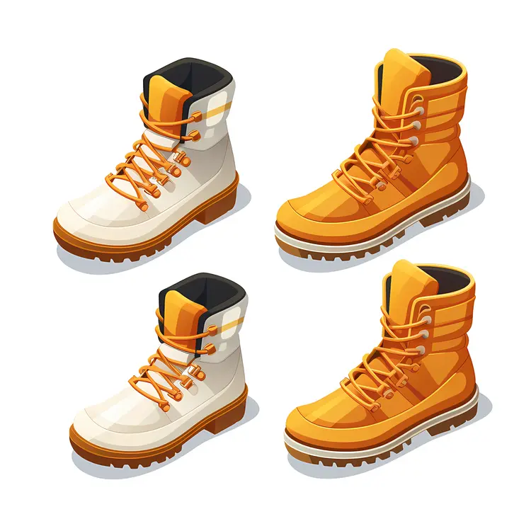 Set of Hiking Boots for Outdoor Adventures