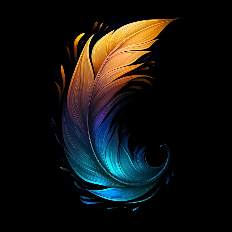 Vibrant Decorative Feather