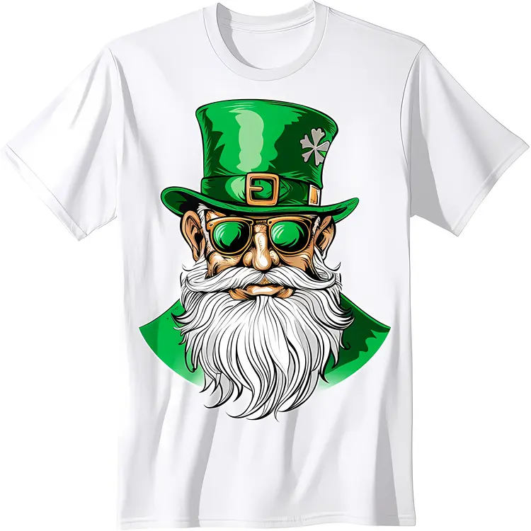 Leprechaun with Green Hat and Sunglasses