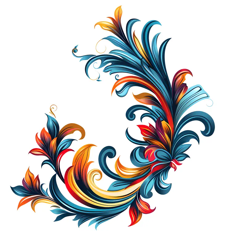 Artistic Floral Corner Design