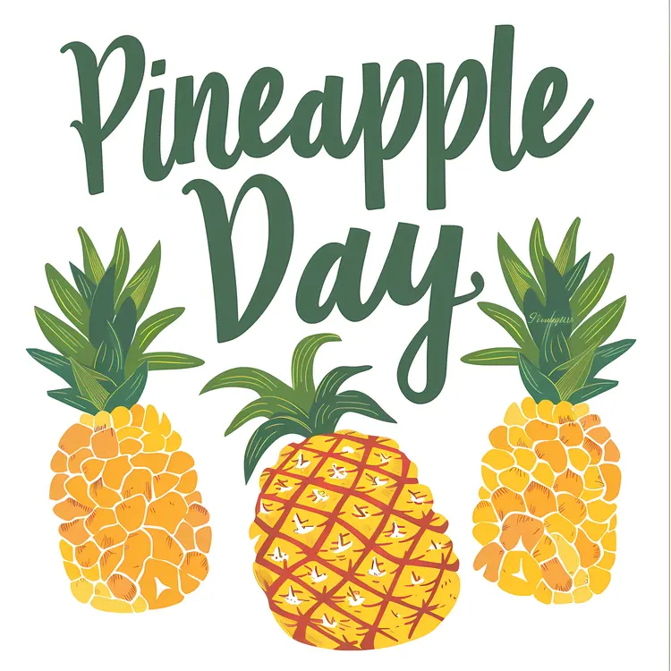 Pineapple Day with Three Pineapples