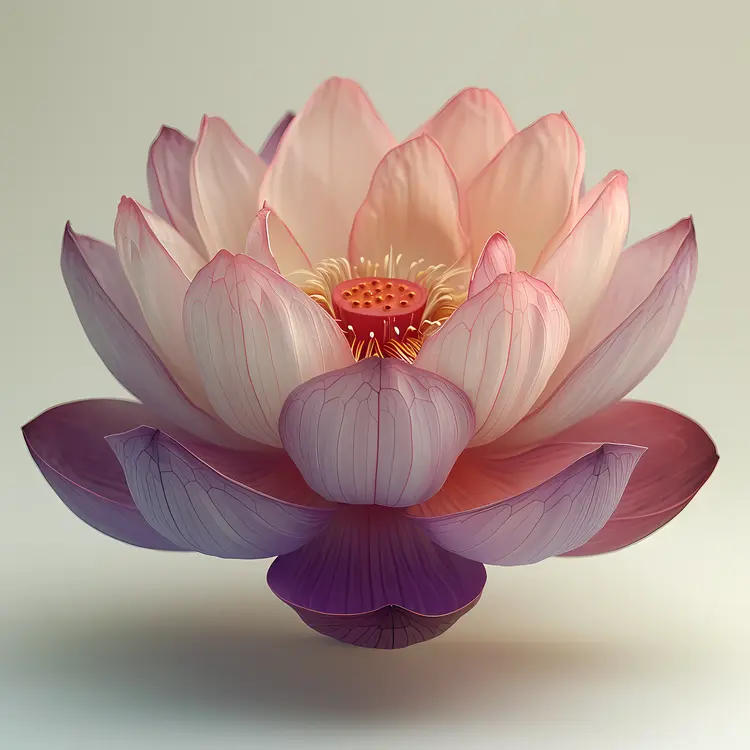 Blooming Pink Lotus Flower