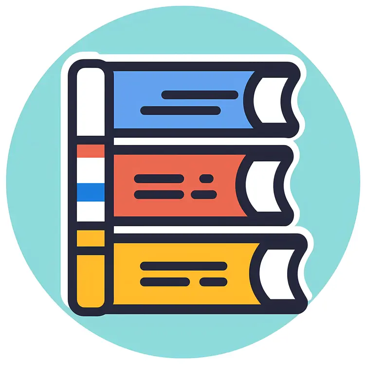 Colorful Stack of Books