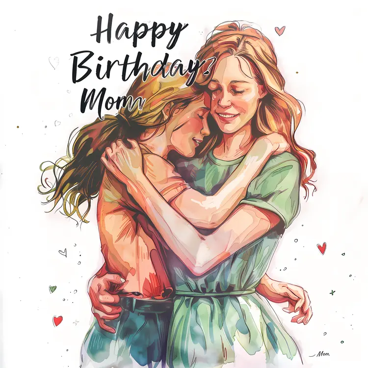 Happy Birthday Mom Greeting Card