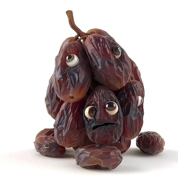 Animated Raisins with Eyes