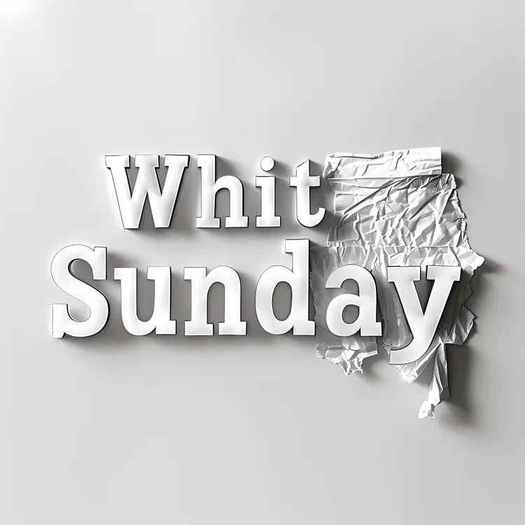 Crumpled Paper Whit Sunday