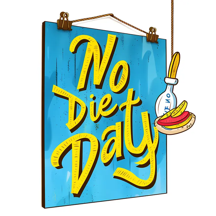 No Diet Day Sign
