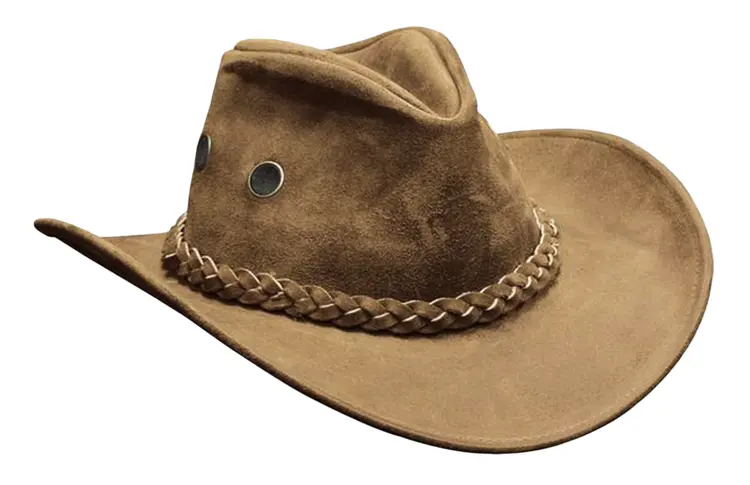 Stylish Brown Suede Hat for Outdoor Adventures