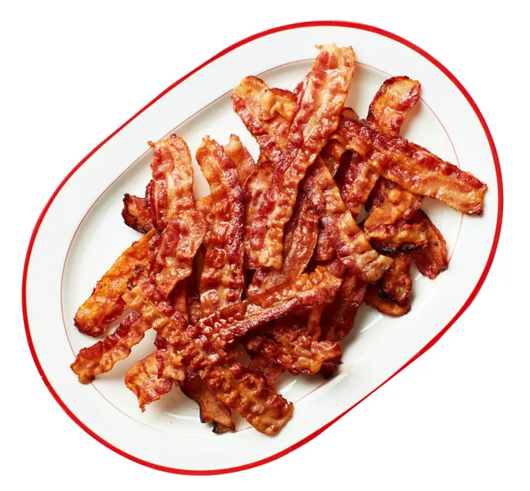 Crispy Bacon on a Plate