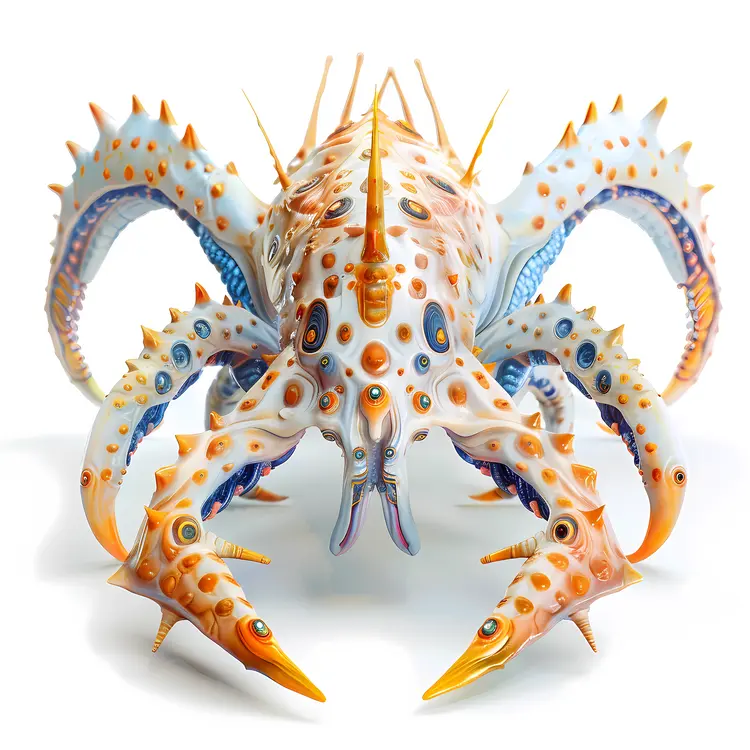 Colorful Crab Illustration