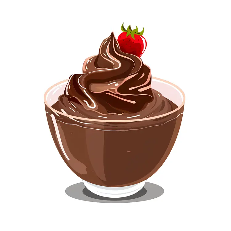 Chocolate Mousse with Strawberry