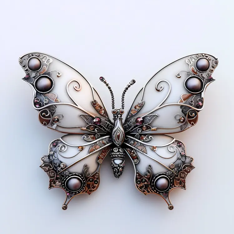 Elegant Butterfly Jewelry Ornament