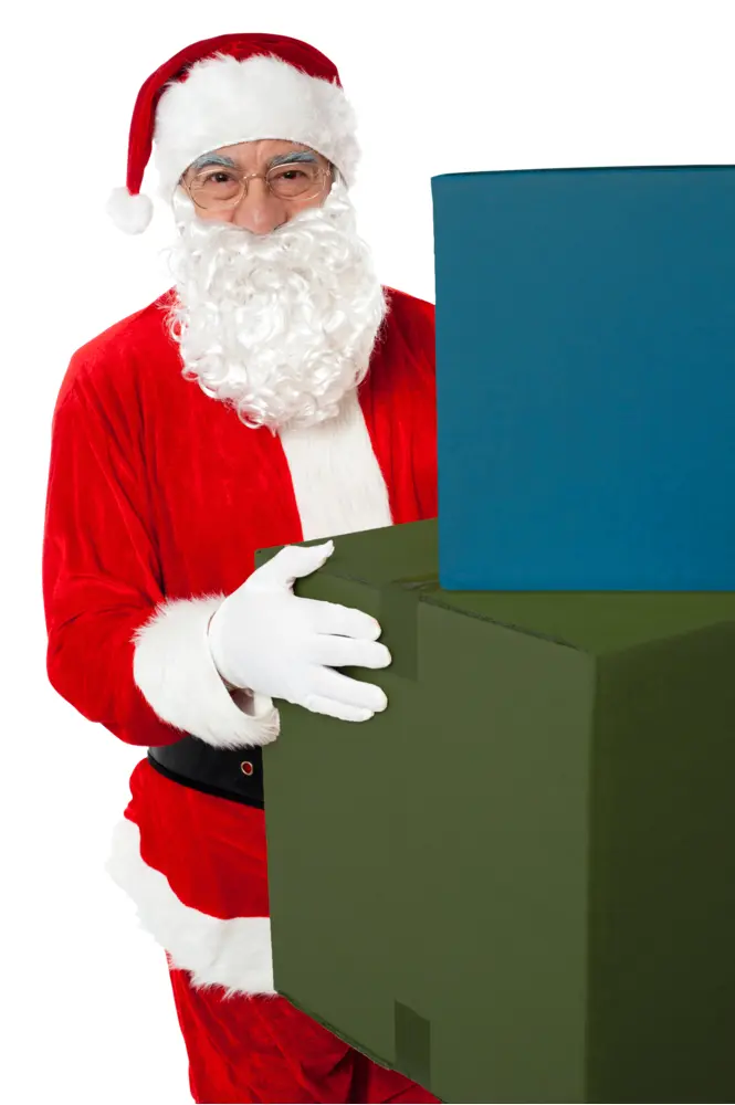 Santa Claus Holding Gifts