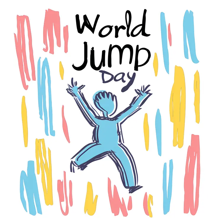 Colorful World Jump Day Celebration