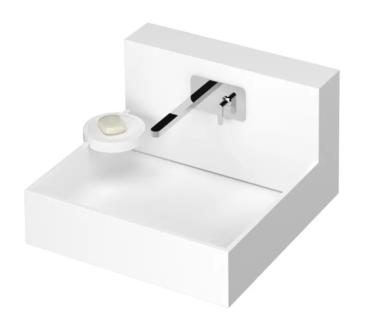 Modern White Bathroom Sink
