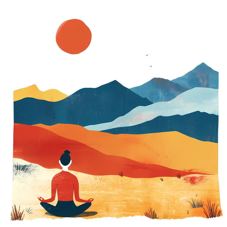 Meditation in Desert Landscape