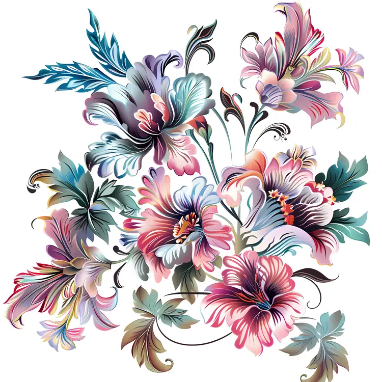 Vibrant Floral Pattern Design