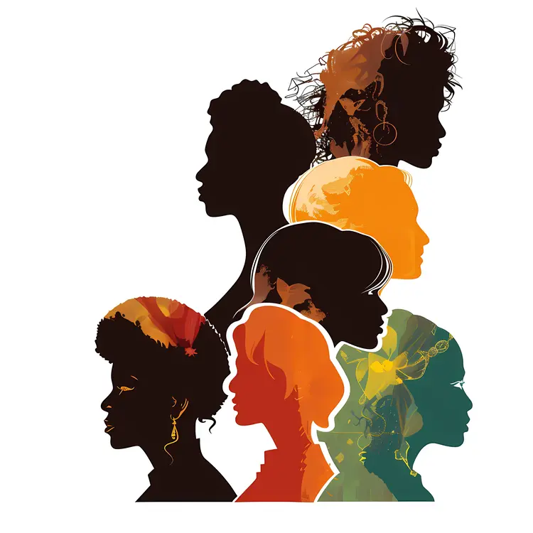 Silhouettes of Diverse Women