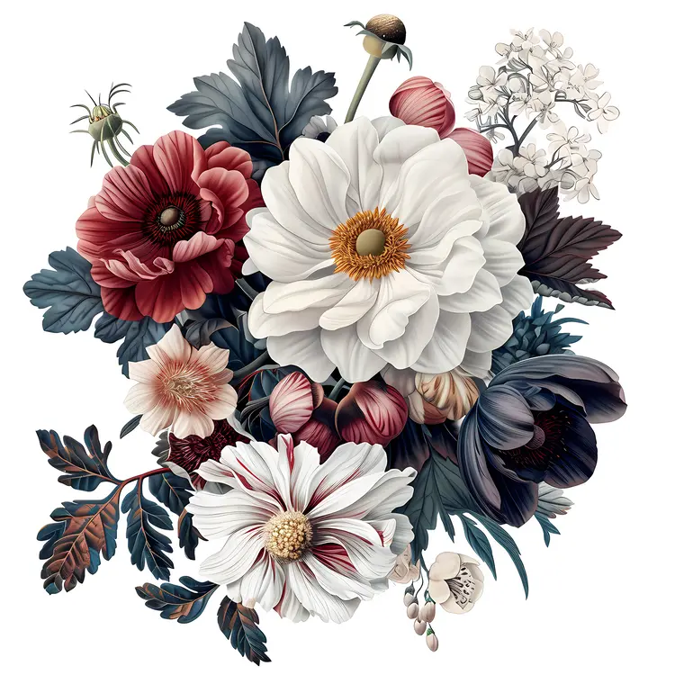 Elegant Anemones Bouquet