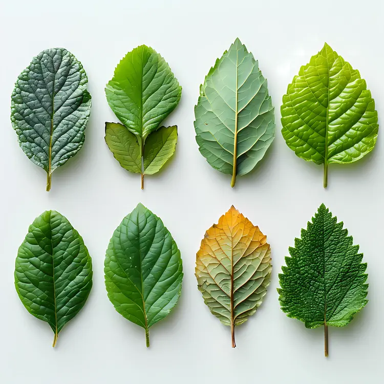 Variety of Green Leaves