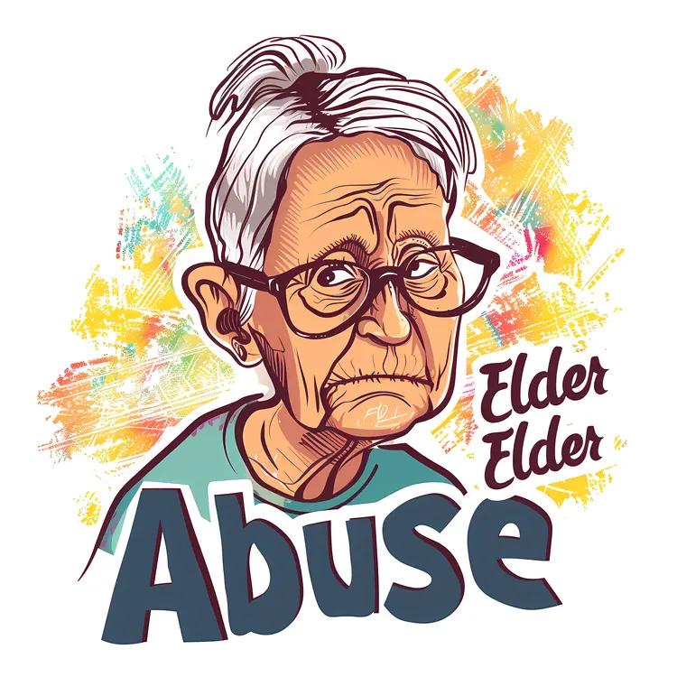 Elder Abuse Awareness Illustration