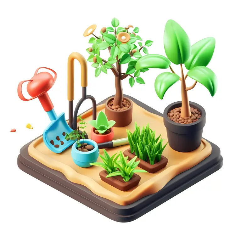 Gardening Tools and Plants