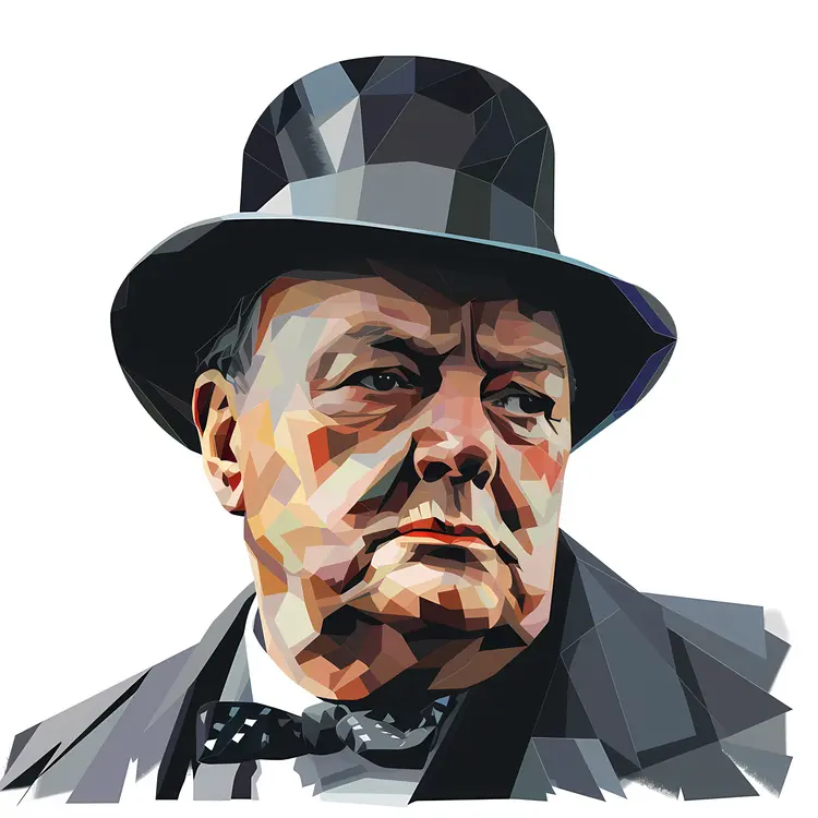 Man in Top Hat and Glasses