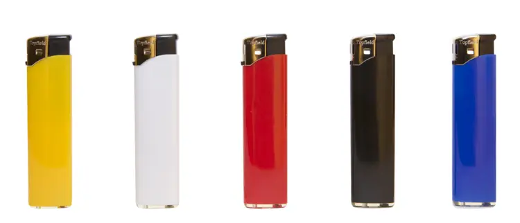 Set of Colored Plastic Lighters for Ignition